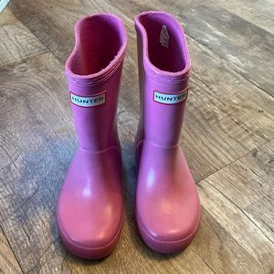 pink hunter boots size 7